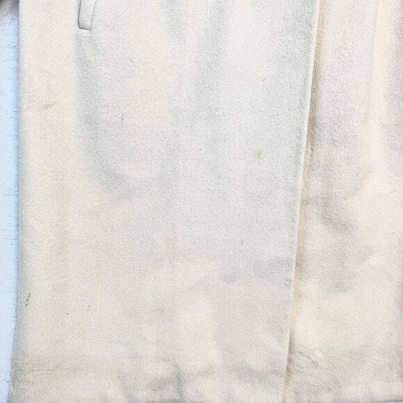 Vintage 50s 100% Cashmere Mink Fur Collar Swing Pea Coat Luxury Like Lilli Ann M - Picture 9 of 11